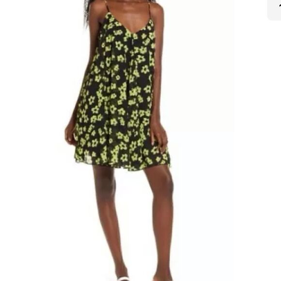WAYF New! Kaylie Green floral Swing Mini Dress size XL- runs large - Picture 9 of 16